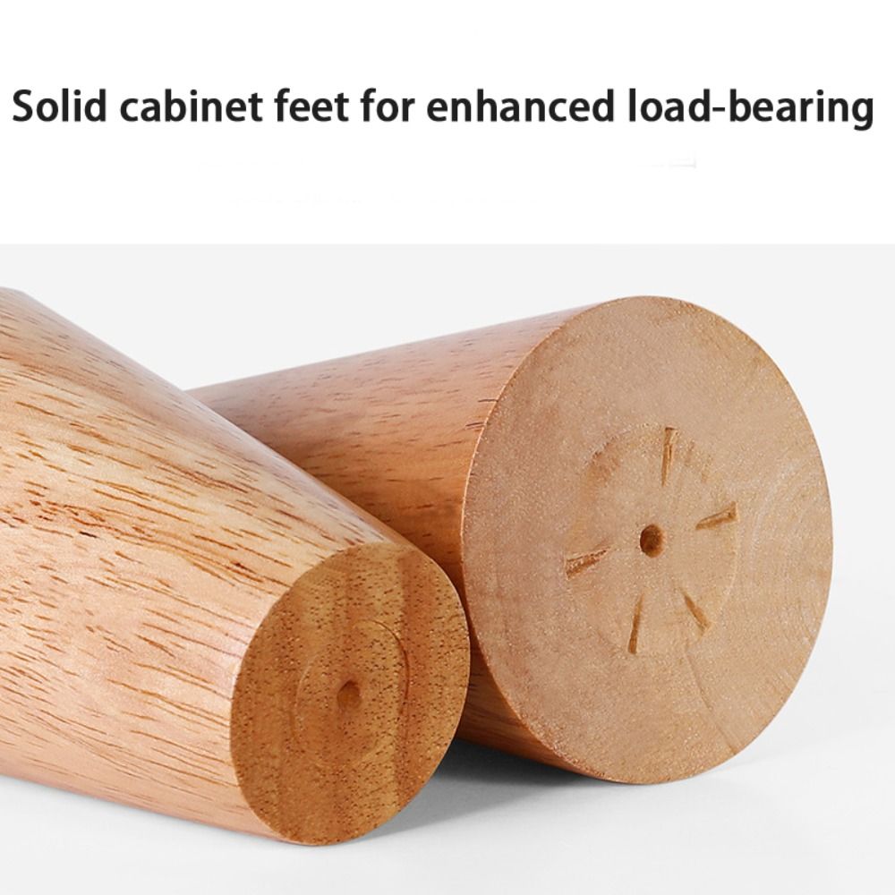 4 pezzi gambe da tavolo in legno massiccio naturale mobili mobili cabine da costume da tavolo da divano sostituzione gambe in legno cono