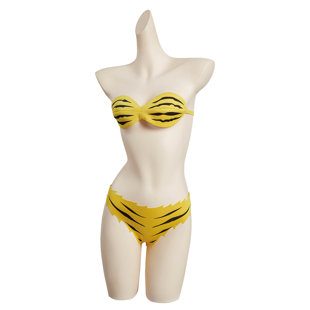 Lum cosplay mayo kostüm anime urusei Yatsura rolü kadınlar seksi mayo takım elbise kadın yaz bikini seti cadılar bayramı takım elbise