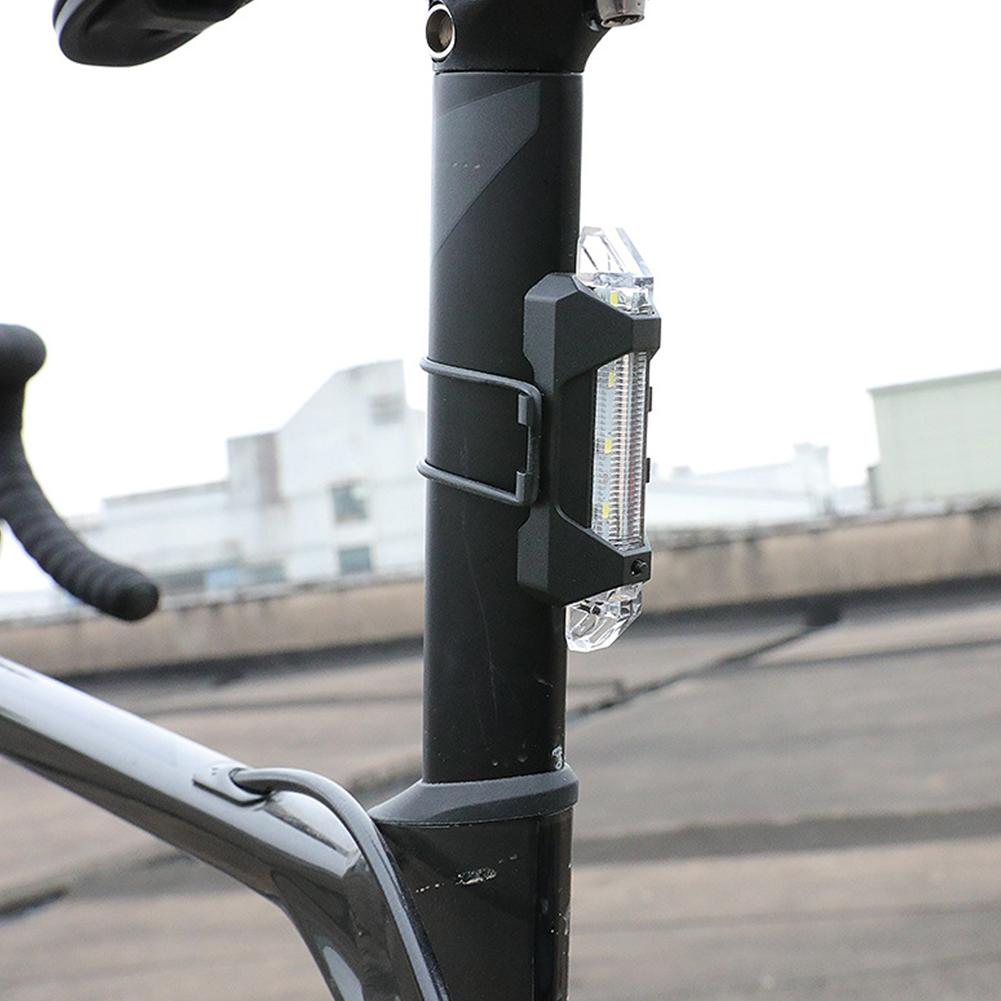 Bicchiera in bicicletta posteriore posteriore USB USB ricaricabile ricaricabile MTB Bike Waring Light la sicurezza del ciclismo notturno