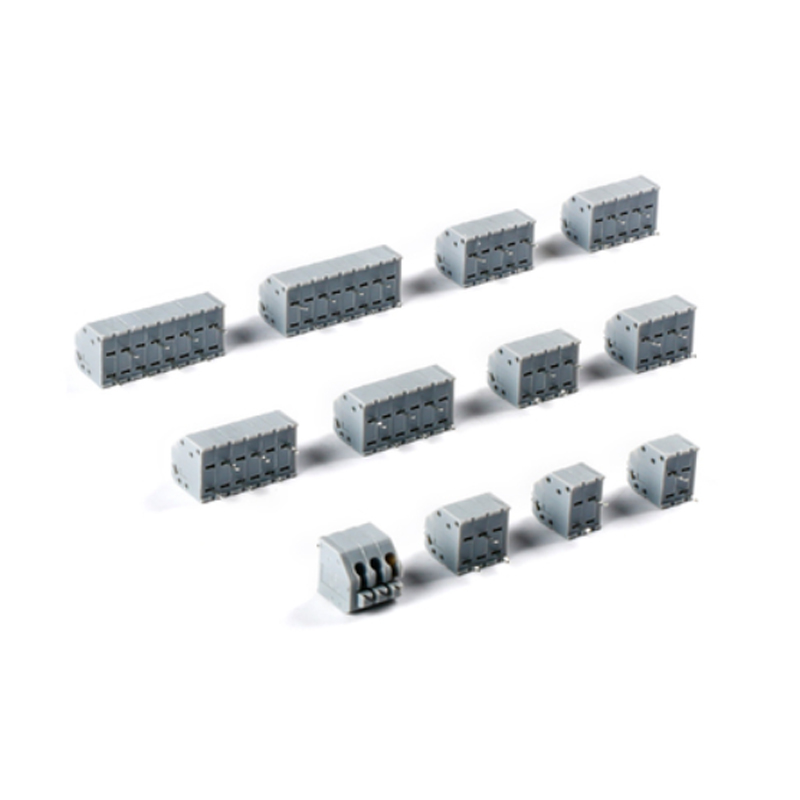 10 adet DA/DG/KF250 - 3.5 - 2P 3P 4P 5P 6P 8P 10P 12P Çift Sıralı Doğrudan Fiş 3.5mm Pitch Yay Yüklü PCB Terminal Blokları