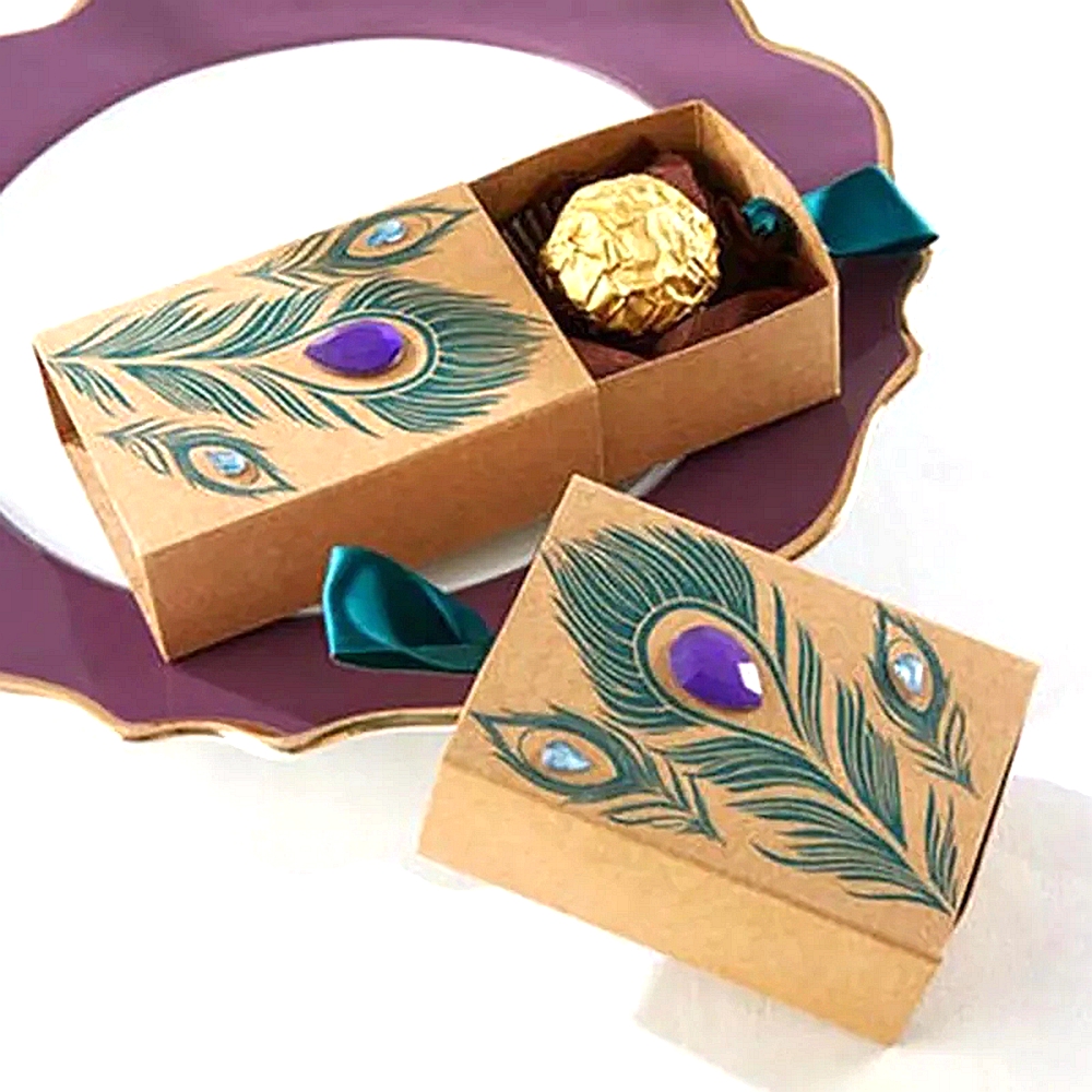 Diamond Peacock Candy Box Wedding Candy Boxes Wedding Favor Gift Box 