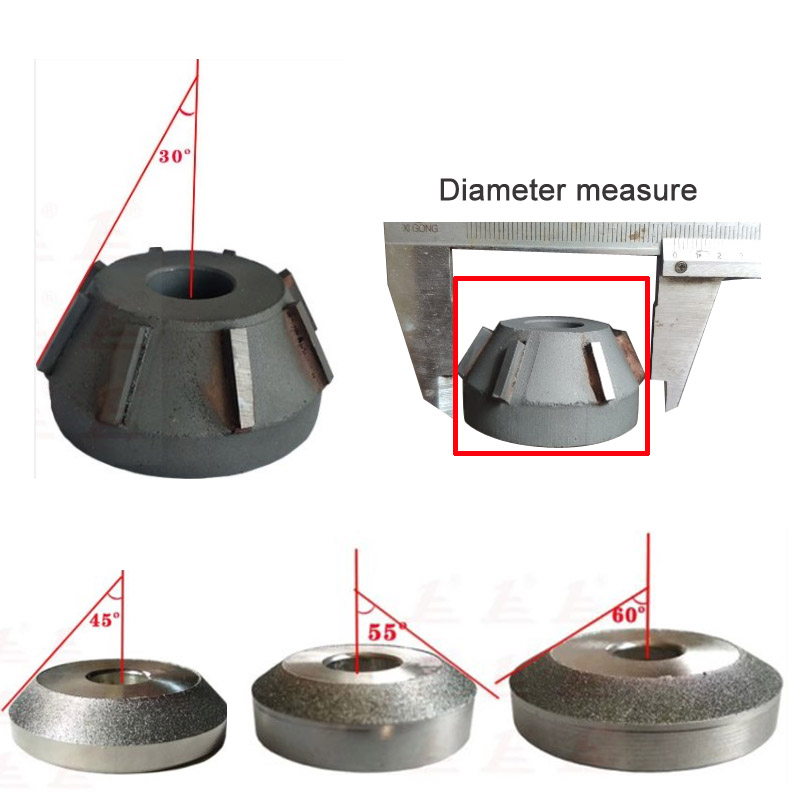 45 degrés en carbure de carbure de soupape de soupape de soupape de soupape de couteau à rouler le pilote de roue pour moteur de moto