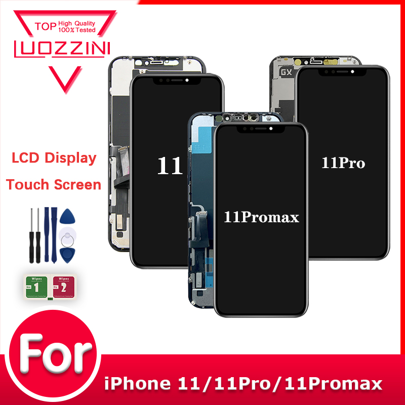 LCD Hoge kwaliteit voor iPhone 11 11Pro 11 Pro Max Display vervangende touchscreen Digitizer Reparatieonderdelen 100% getest