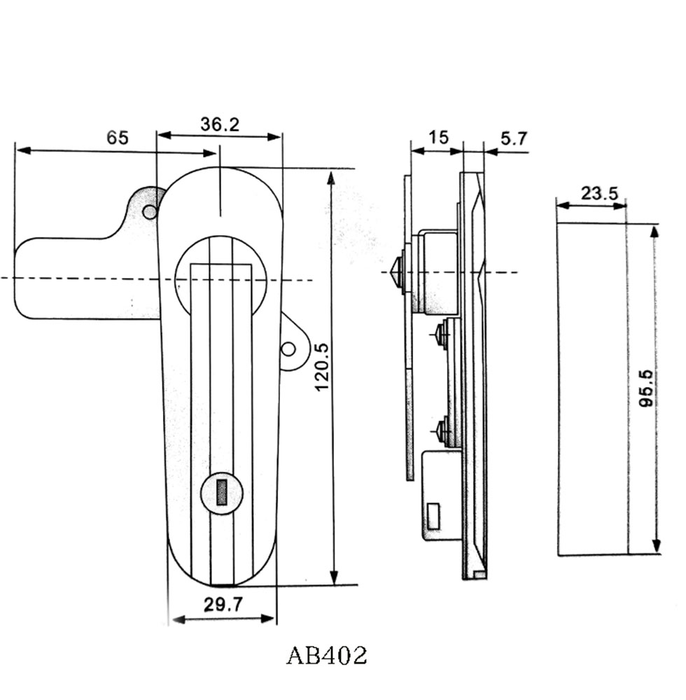 AB403 plane lock mechanical equipment door lock new AB402 network cabinet door lock AB401