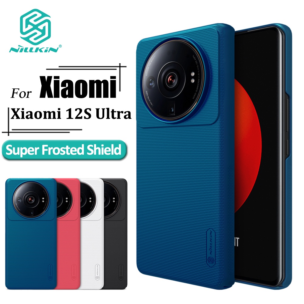Nillkin Super Frosted Shield Hülle für Xiaomi Mi 12s Ultra Ultra Thin Matt Hard PC Anti -Fingerabdruck Schocksicheres Rückhahnhilfe