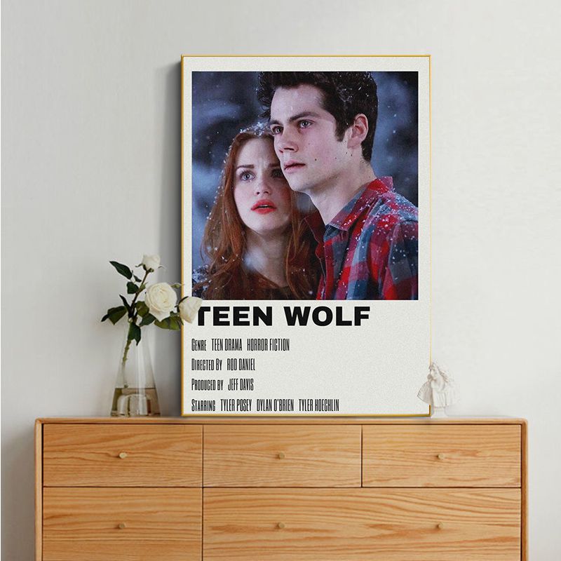Teen Wolf Movie Classic Anime Poster Retro Kraft Paper Sticker Diy Room Bar Cafe Stickers Wall Painting