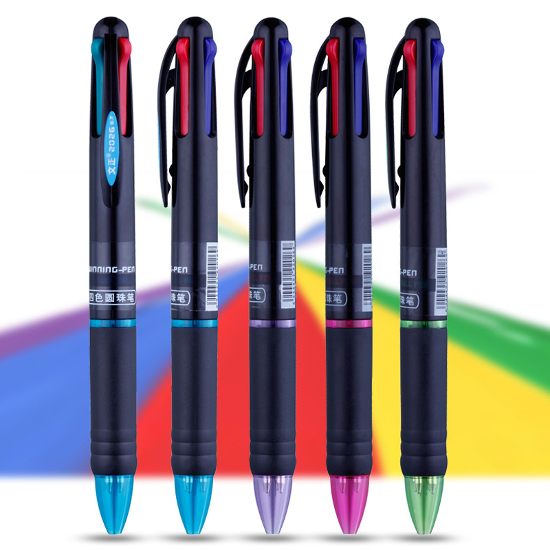 Multicolored Ballpoint Pen 0,7 mm Point de balle Point Black Black Blue Bleu REFILL ANK ÉTUDIANTS ÉCRIT