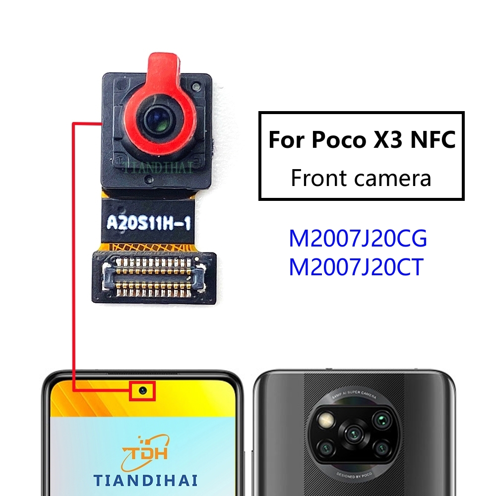 Pour Xiaomi Mi Poco X3 NFC X3NFC Module de caméra arrière face à la vue frontale