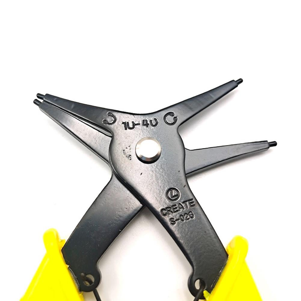 Внутренняя внешняя карта двойная цель Circlip Pliers 2-в-1 Многофункциональные подпорные кольцо.