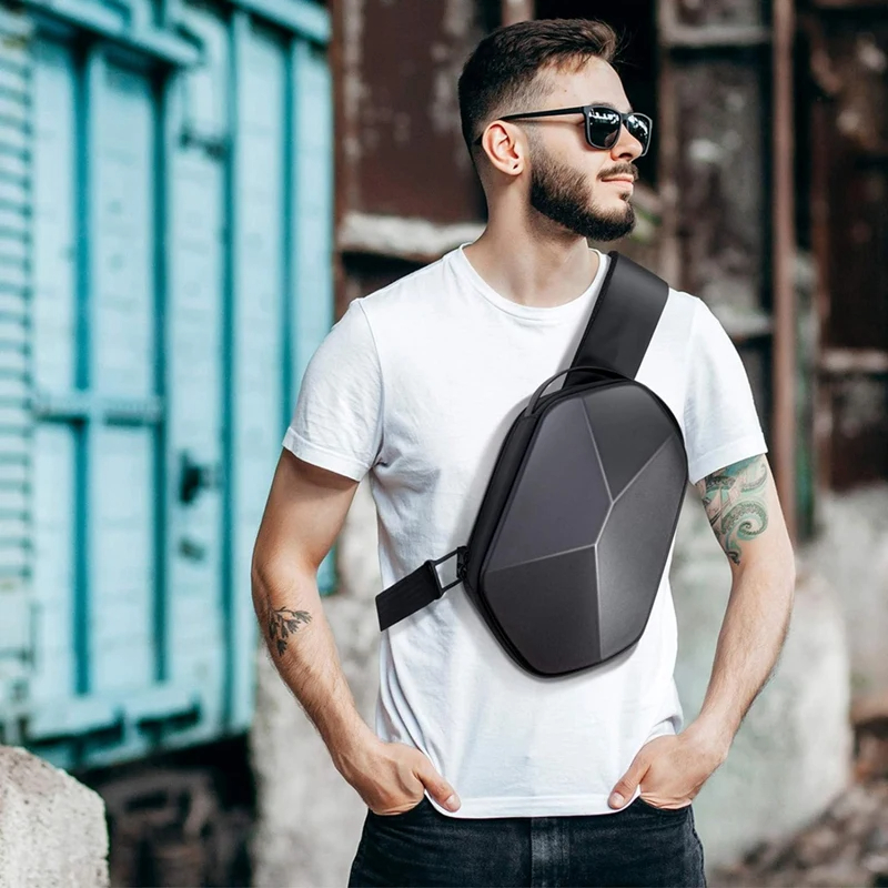 حقيبة حمل لـ Meta Quest 3 Elite Strap Hard Travel Storage Bag Crossbody Sling Backpack for Oculus Quest 2 Pico 4