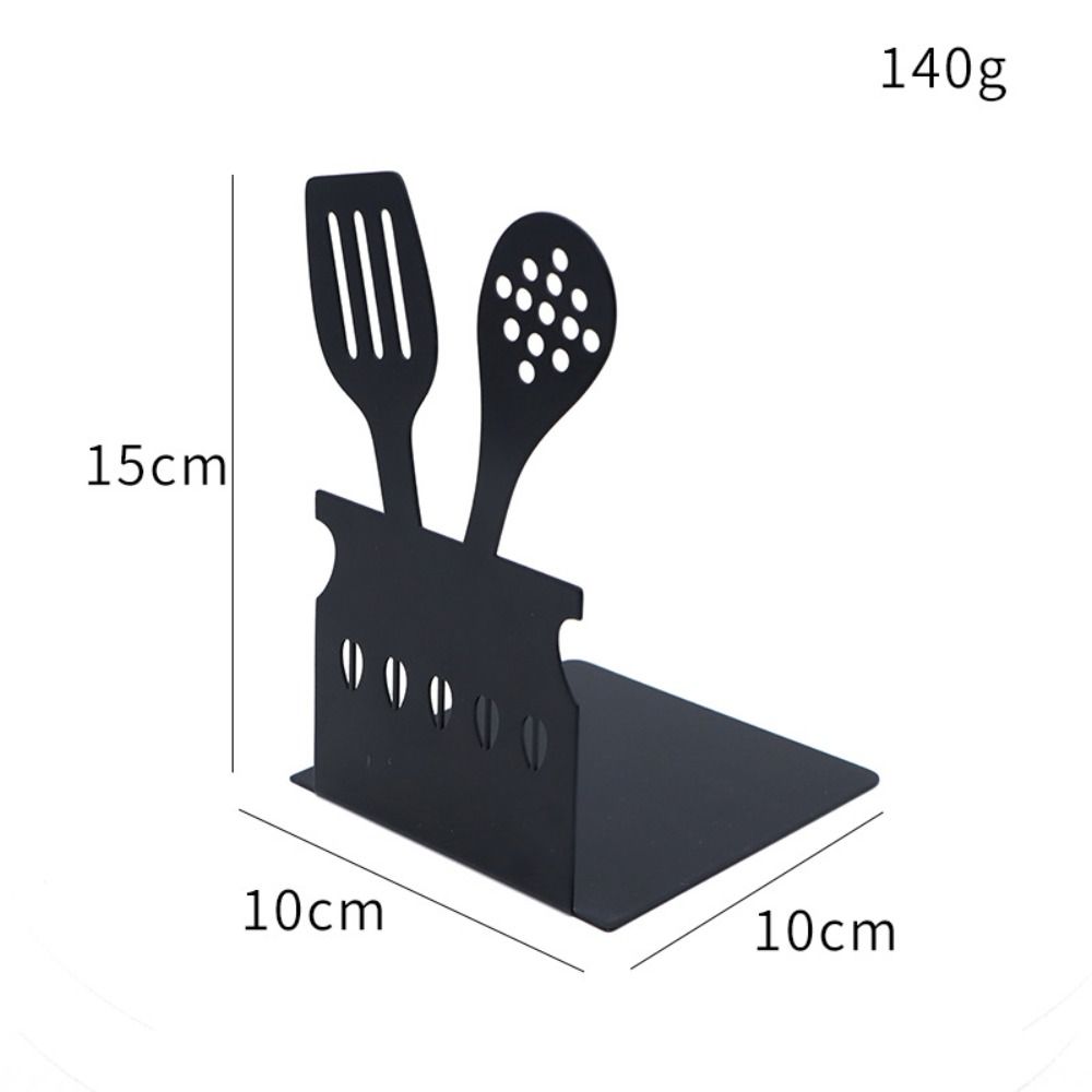 Officesschool Metal Kitchen Utensiliengeformte Hohlbuch Stand Bookends Buchhalter Buch Stopper