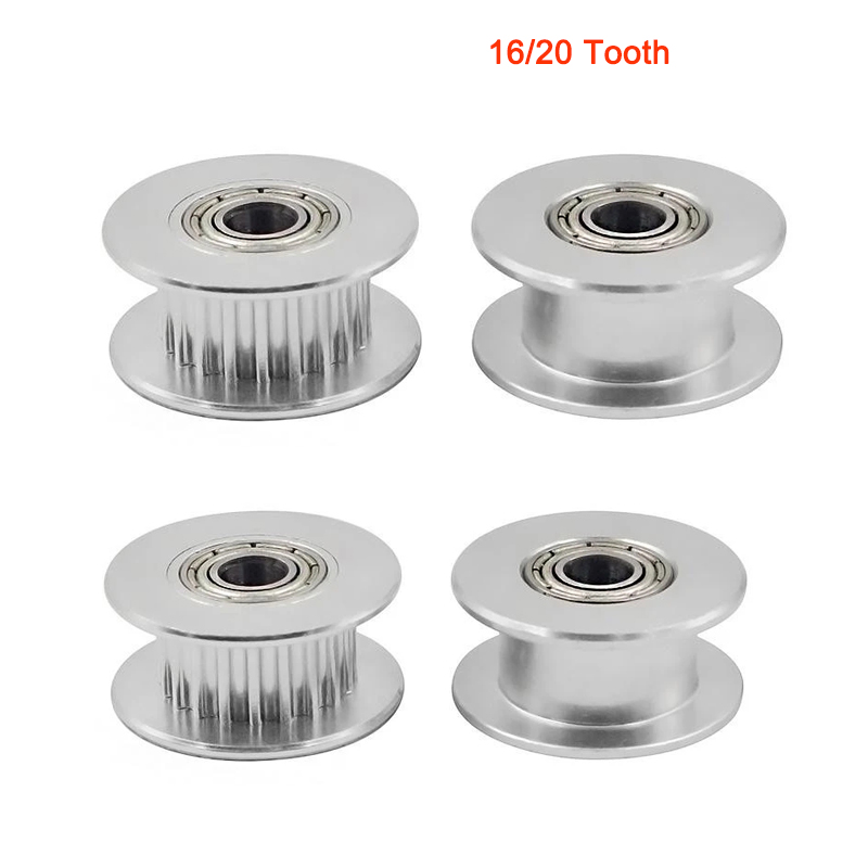 GT2 Idler Timing Pulley 16/20 Tooth Wheel Bore 3/5mm Aluminium Gear Teeth Width 6mm For I3 Ender 3 CR10 Bluer Printer Reprap