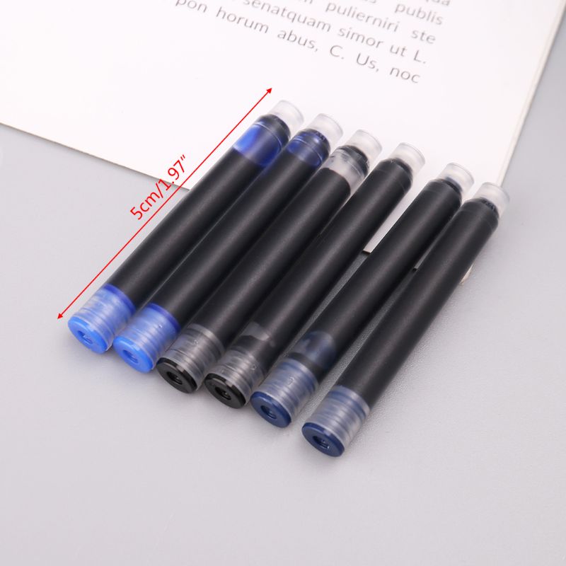 Jinhao Universal Black Blue Fountain Pen Ink Sac Cartridges 2.6mm Refills