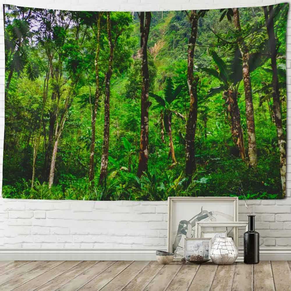 Krajobraz ściany gobelinu gobelin natury wiszące boho podróżne materace studio salon sypialnia tło tło ścienne dekoracje r0411