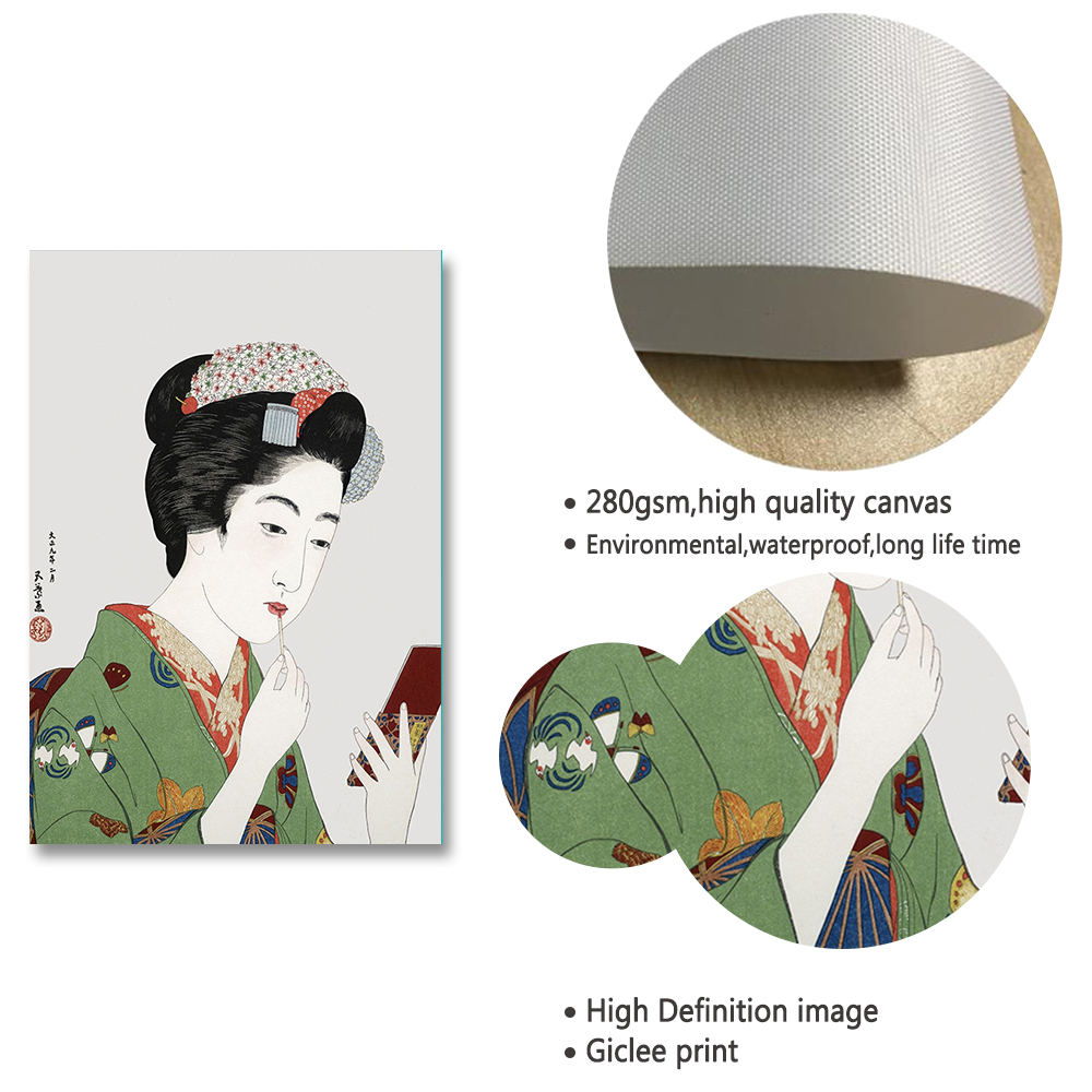 Vintage Oriental Art Prints Painting Pictures Wall Art Geisha Japanese Tsuchiya Koitsu Modular Nordic Canvas Posters Home Decor