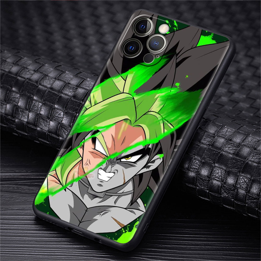 Custodia telefono shock Apple iPhone 14 11 13 12 Pro Max 7 8 6 6S 14 Plus XR XS MAX SE Soft Fundas Saiyan Brolis Anime