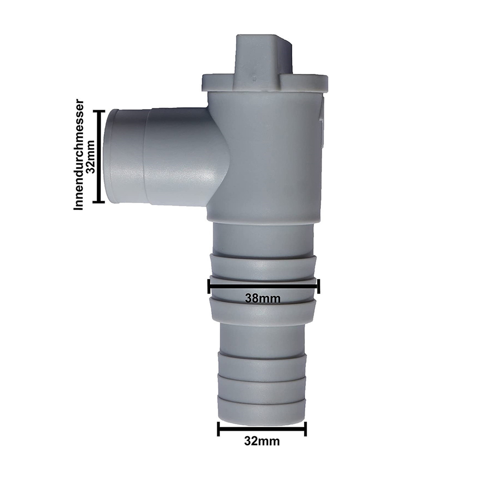 Adaptador de bomba de filtro de piscina de PVC durável 32 mm de piscina liga/desliga peças de reposição à prova de vazamento da válvula de êmbolo para acessórios de piscina externa