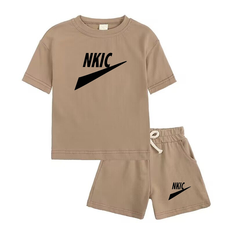 Children Brand Clothing Sets Boys Girls Summer Kids Sports Style Fashion Clothes Cotton T-shirt Short Sleeves Trousers Suit