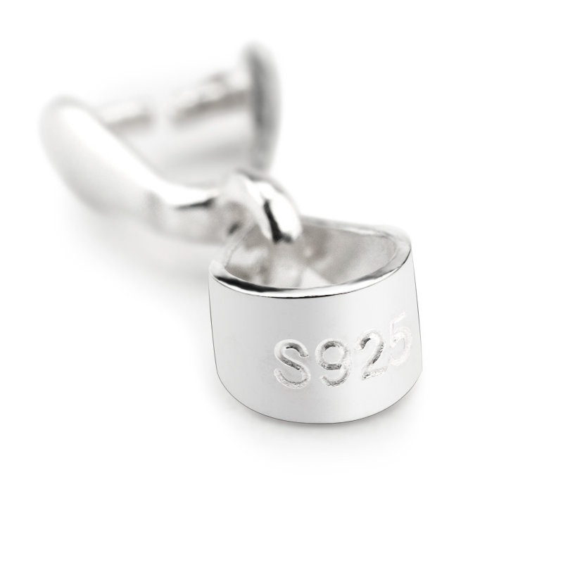 12x4mm/14.5x5mm 925 Sterling Silver Silver Neckle Cuckle Clasps Connectors Opperismi di gioielli in argento Accessori fai -da -te