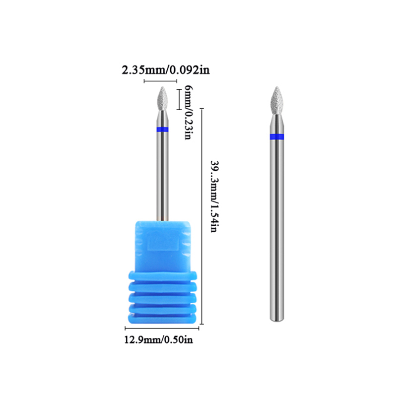 10 tipi pezzi di perforazione unghie in carburo Ruotare fresatura in ceramica elettrica la pedicure le unghie degli strumenti di rimodellamento in gel di manicure