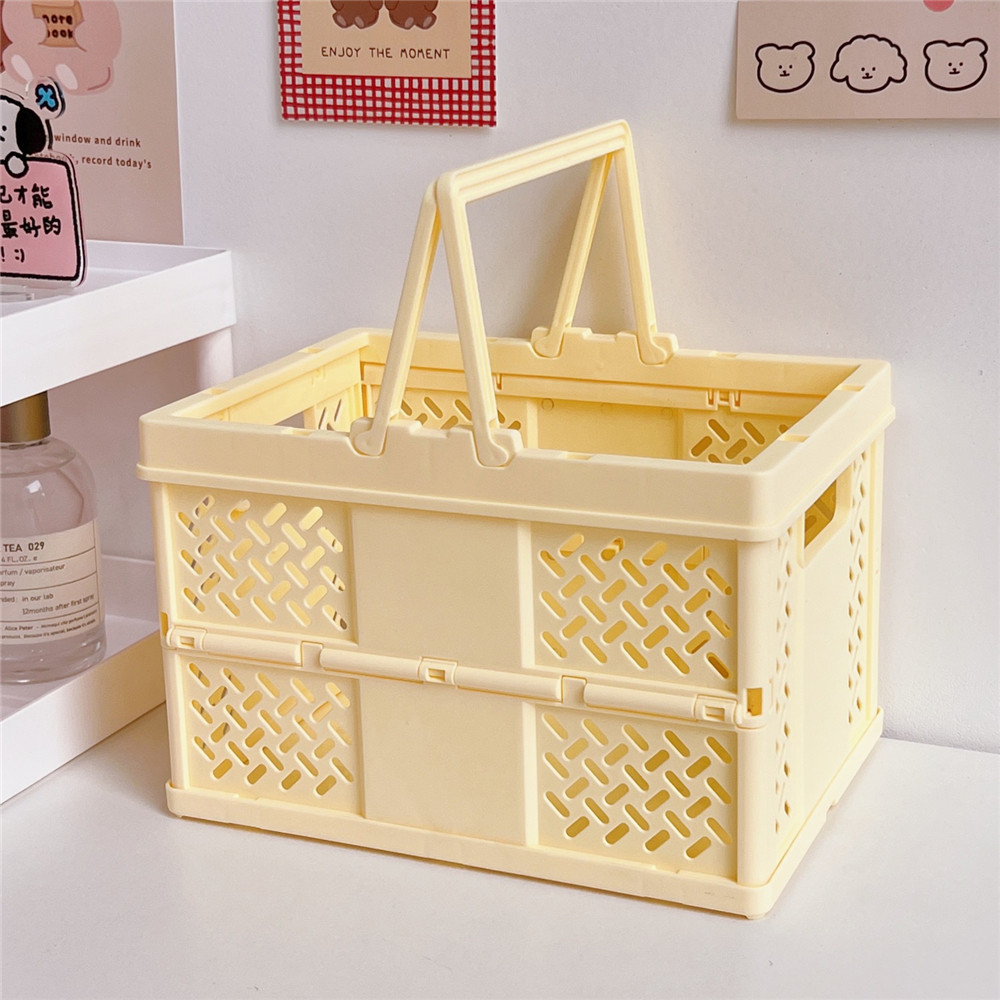 Desk Organizer Folding Storage Box Pen Holder Pencil Pot Desktop Desktop Organizer Stand Basket Office Stationery Accessories