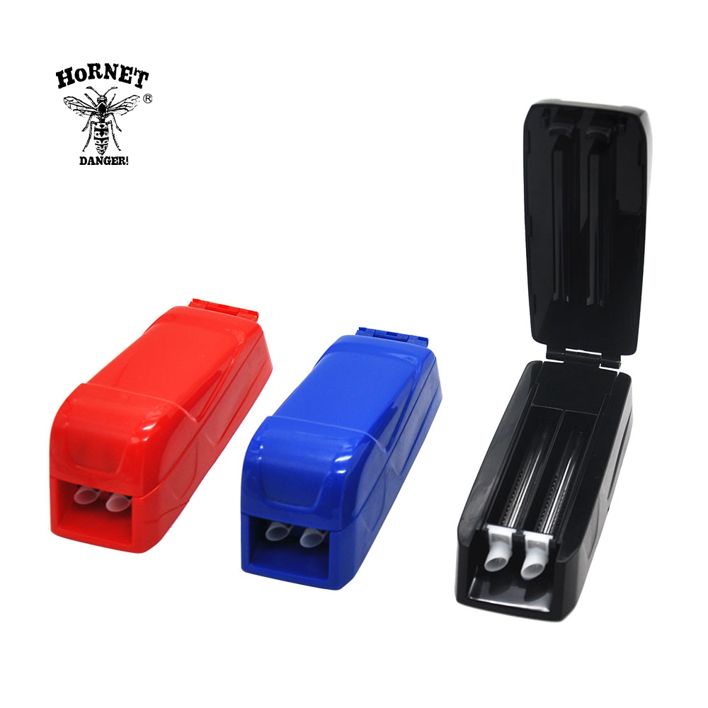 Hornet Plastic Cigarrillos Rolling Machine portable Portable Manual Double tube Rouline d'injecteur 8 mm Machine pour le roulement