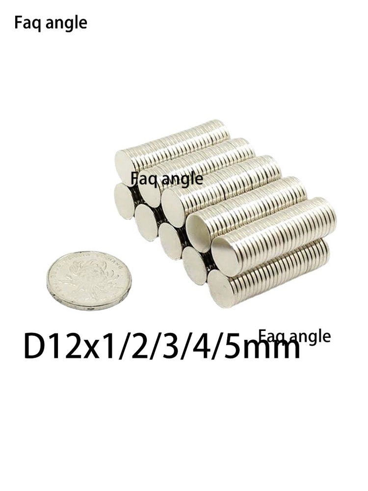 Neodym Magnet D12X1/1,5/2/3/4/5/6 mm runde Form Seltener Earth Neodym Super Strong Magnetmagnants Ndfeb Magnete