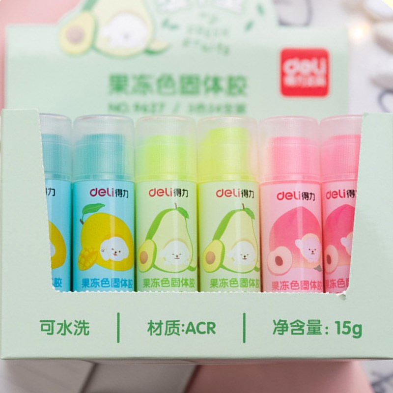 Deli 15g Cine Jelly Colorated Co Coloded Sticks Student Child Creative Stationery Chartu