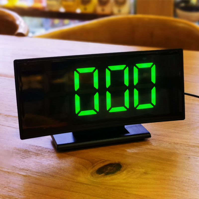 Horloge numérique de bureau LED Clock de table de table électronique ALARME POUR CHAMBRE COURT CURVE COURT LETTRE SMART AVEC FONCTION SNOOZE