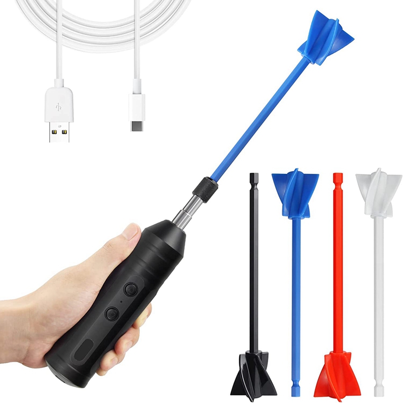 Epoxy Mixer, Handheld Resin Mixing Tools For Resin Stirring - Electric Stirrer Machine With Paddles