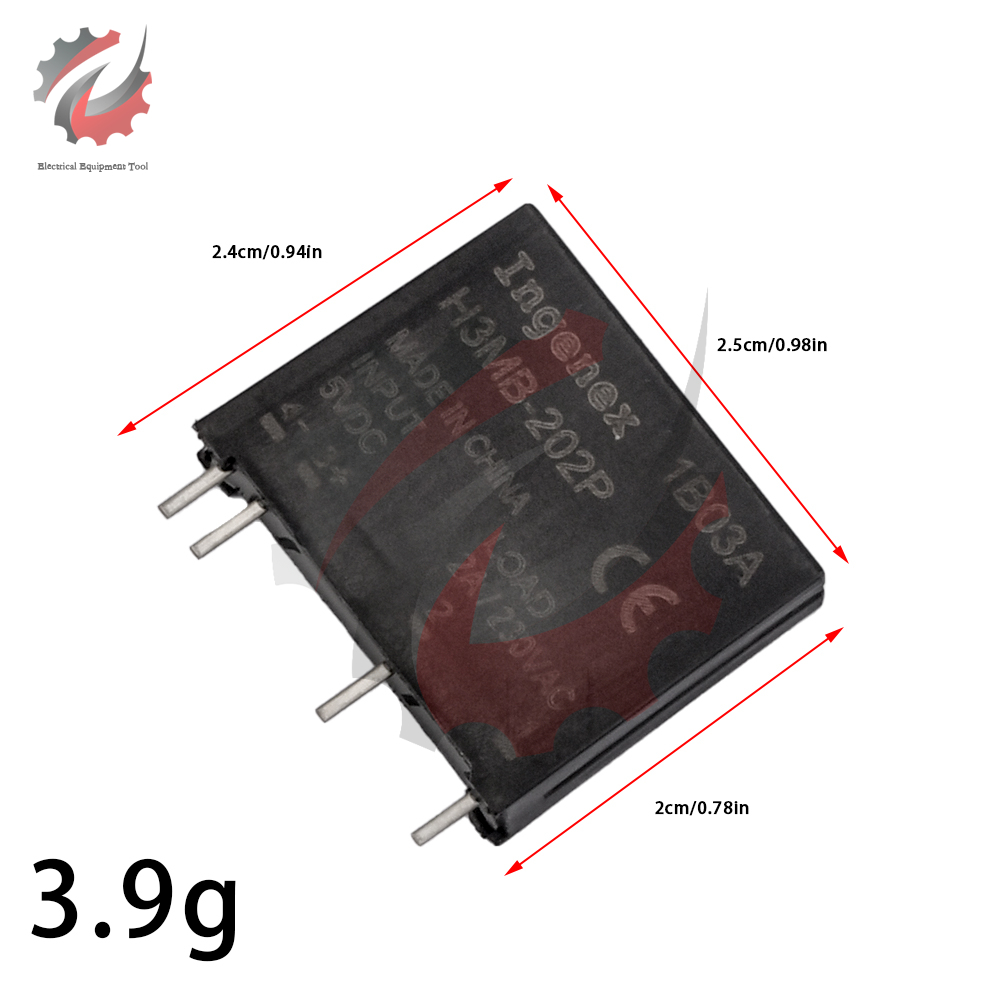 5V 12V 24V DC-AC Katı Hal Röle Modülü G3MB-202P G3MB 202P PCB SIP SSR AC 240V 2A Snubber Devre Direnç Röle Anahtarı