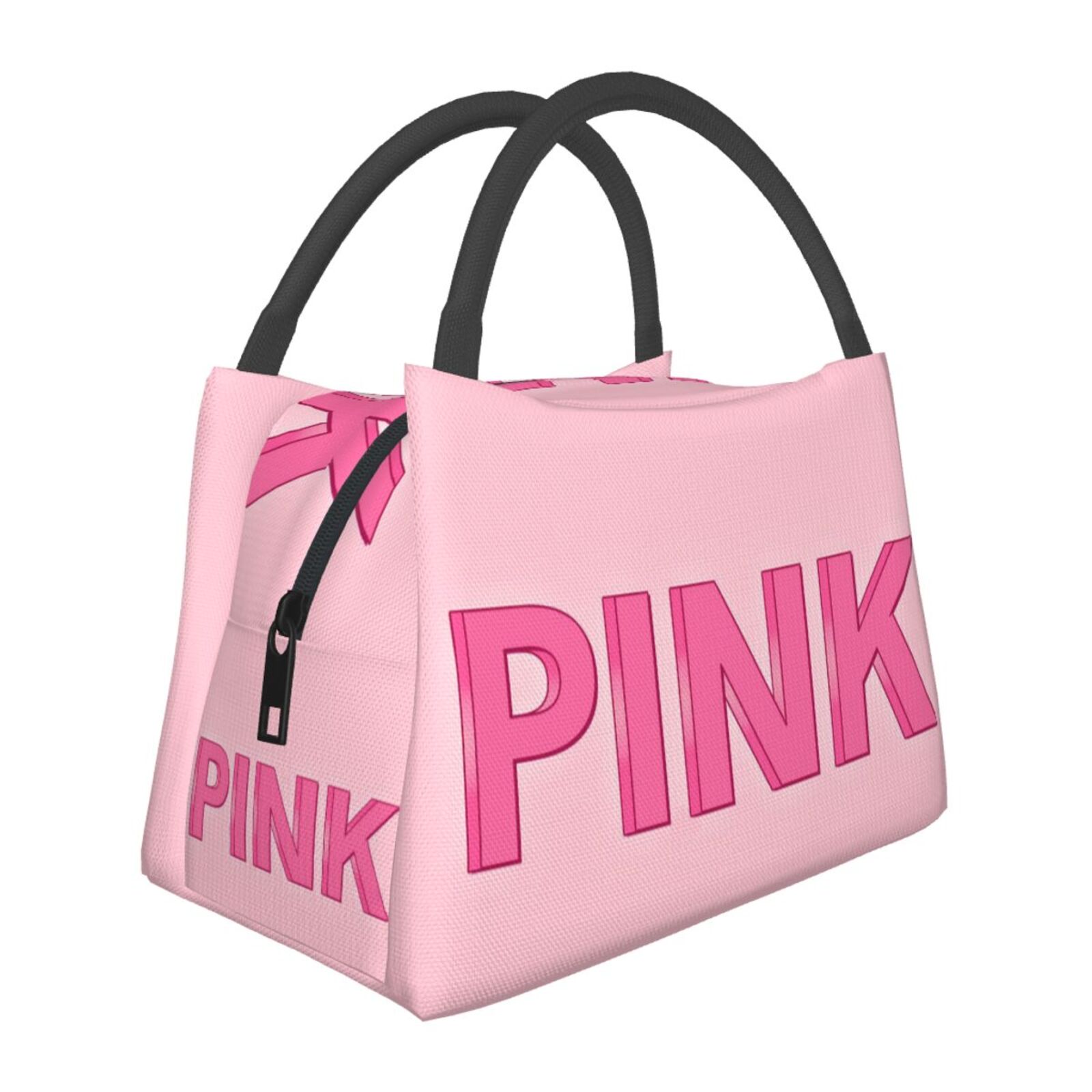 3D PRIMEL Pink Bag Bag Bolsa Bolsa Mulher Lunhana para Trabalho com Tote com Lunch Saga Kawaii Girl Shcool Picnic Office