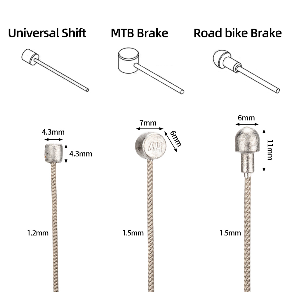 ZTTO Ligne de frein de freinage de câble de câble ensemble MTB BMX Mountain Road Bike Tirling Control Disc Disc Frein V Frein Fire Tard Cap