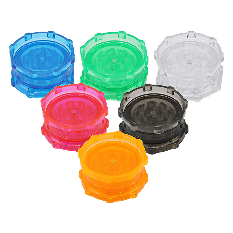 Wholesale 53MM 65MM 75MM 100MM Size Plastic Smoke Grinder Hand Muller Herb Grinder Acrylic Grinder Smoking Smashing Device