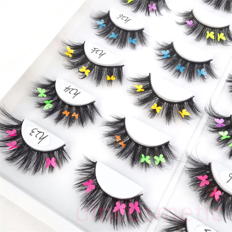 Glitter en glanzende wimper make -up schoonheidsbenodigdheden DIY Fluffy Drag Lashes Decoratieve valse wimper voor oogmake -upgereedschap