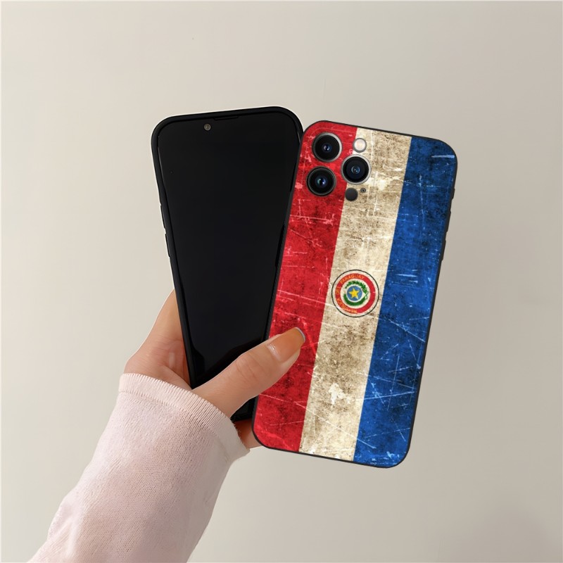 Étui du téléphone du paraguay pour iPhone 13promax 11 14 12 Pro Max Mini xr xs 7 8 6 6s Plus Funda Shell Cover Shell