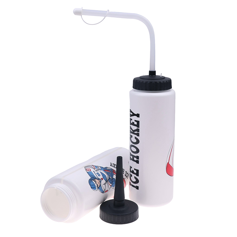 1000ml Ice Hockey Water Bottable portable grande capacité Football Lacrosse Bottle Classic Extended Tip Design Sports Gear