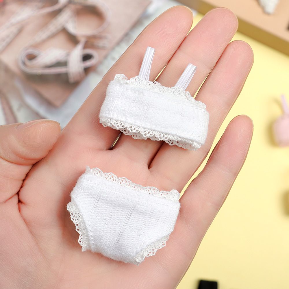 Soft Lace Underwear Bra Briefs For 30CM Doll 1/6 Knickers For Blythe 1/6 BJD Dolls Top Underpant For Dollhouse Kids Toy