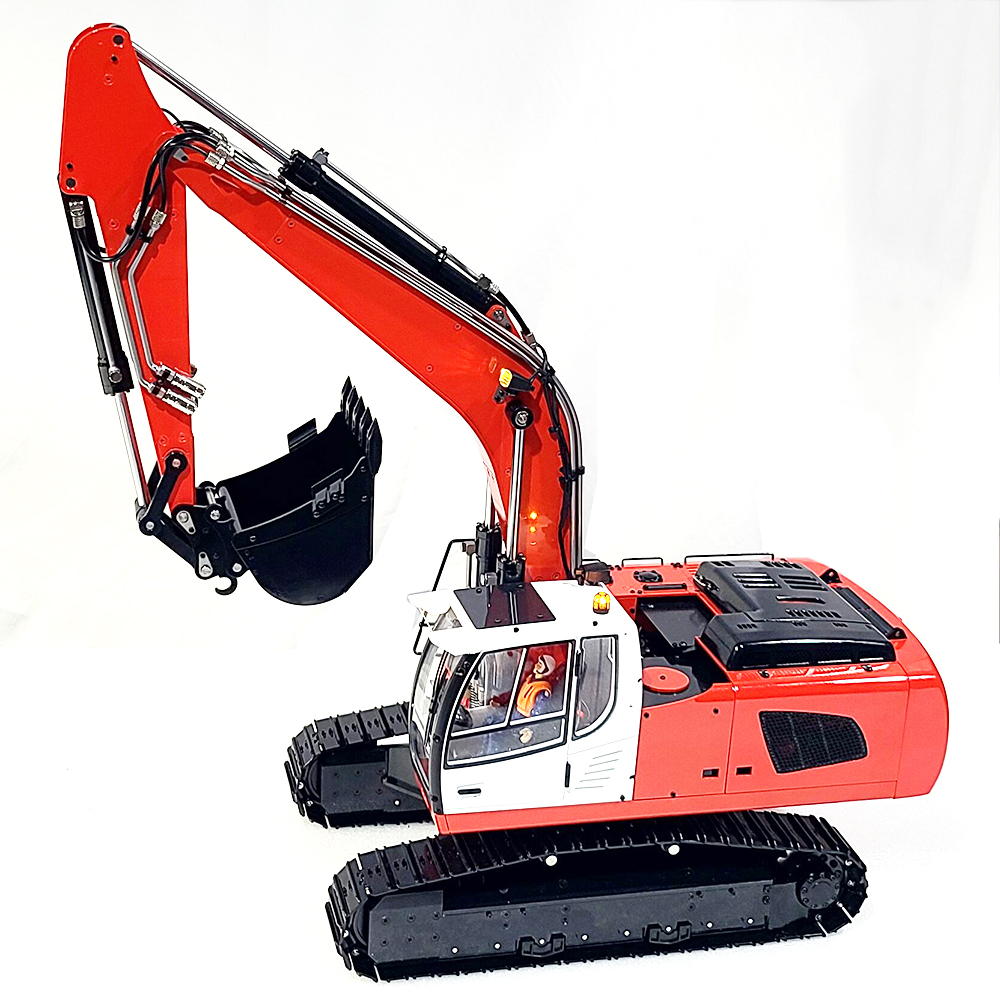 946掘削機1/14 RC油圧掘削機メタルモデルSE​​ND DIG BUCKET RIPPER HYDRAULIC CLAW Excavator Model Adult RC Car Toy