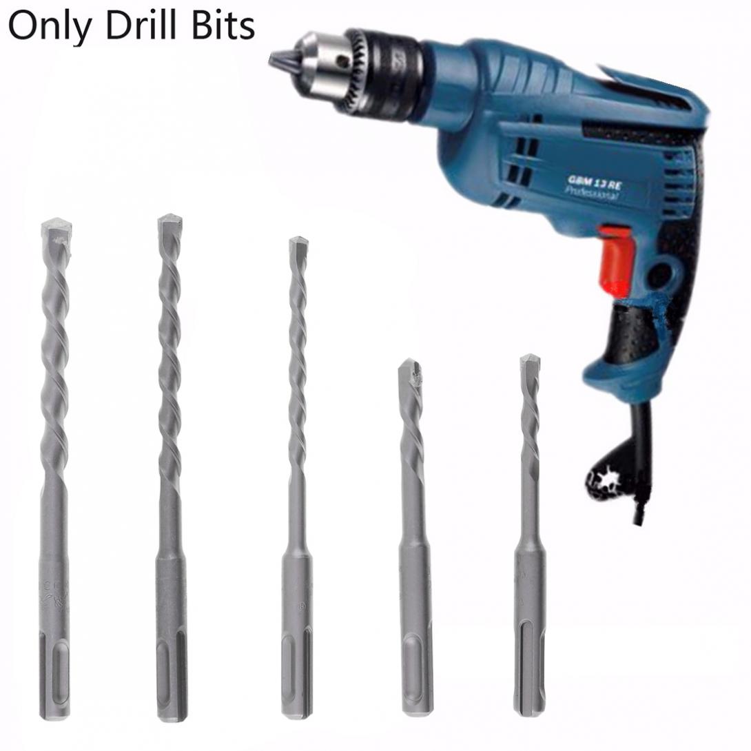 6MM 8MM 10MM Round Shank Center Drill Bit SDS Plus Rotary Hammer Concrete Masonry Drill Bits for Wood Drilling