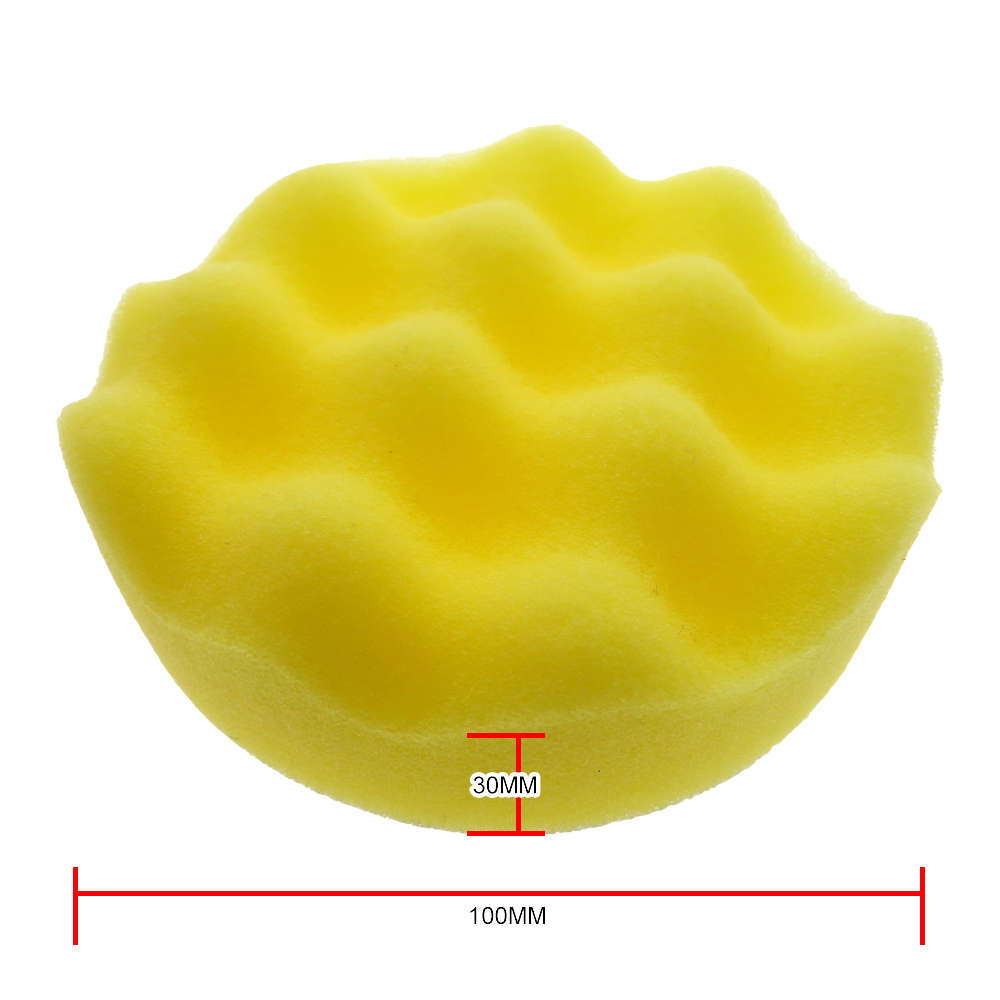 5/4 Inch Foam Drill Polishing Pad 100mm Sponge Buffing Pads Kit for Car Polisher Sanding Polishing, Waxing Sealing Glaze