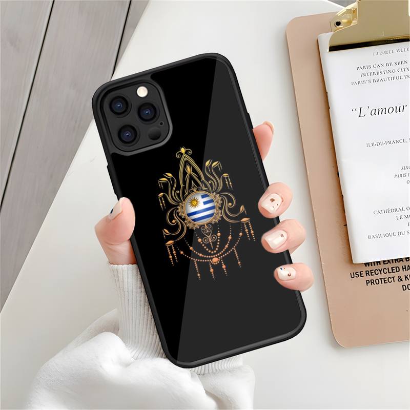 Уругвай флаг телефона Case PC+TPU Funda для Samsung Galaxy S20 S10 S21 S22 S30 Plus Ultra Note 10 Pro 20 Classic Cover