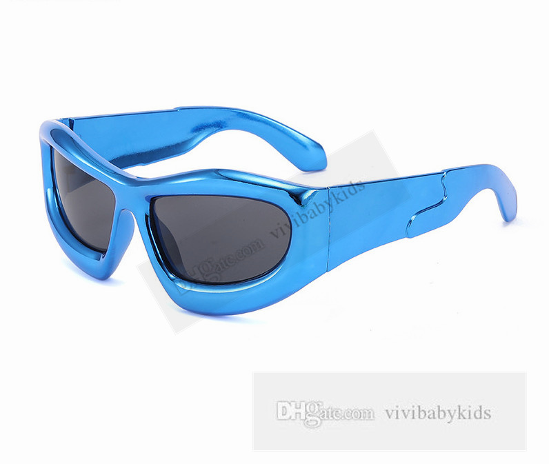 Fashion Children Lunettes de soleil Girls Hip Hop Fruit Frame de chauve-souris Lunettes de soleil Goggles Childre