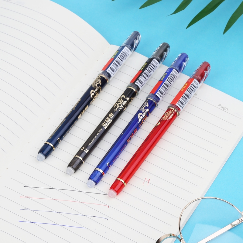 G5AA 0.38mm Erasable Gel Pen With Blue Red Black Refills School Office Stationery