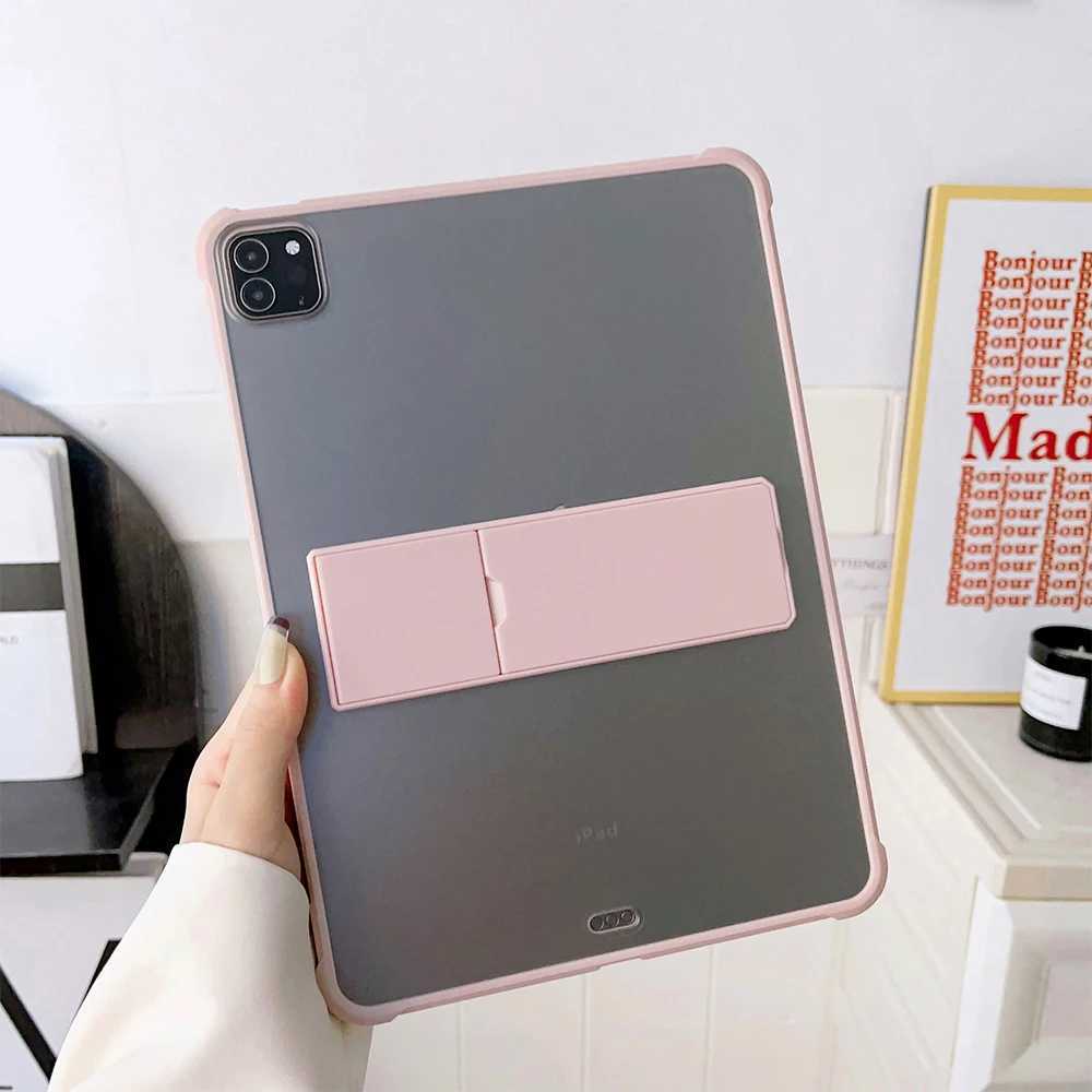 Tablet PC Cases Sacs Anti-Knock Stand Case pour iPad Pro 12.9 11 10,5 10 Air 5 4 3 2 Mini 1 2022 2021 2020 COUVERTURE COVER MATTE BACK TABLET Shell Shell 240411