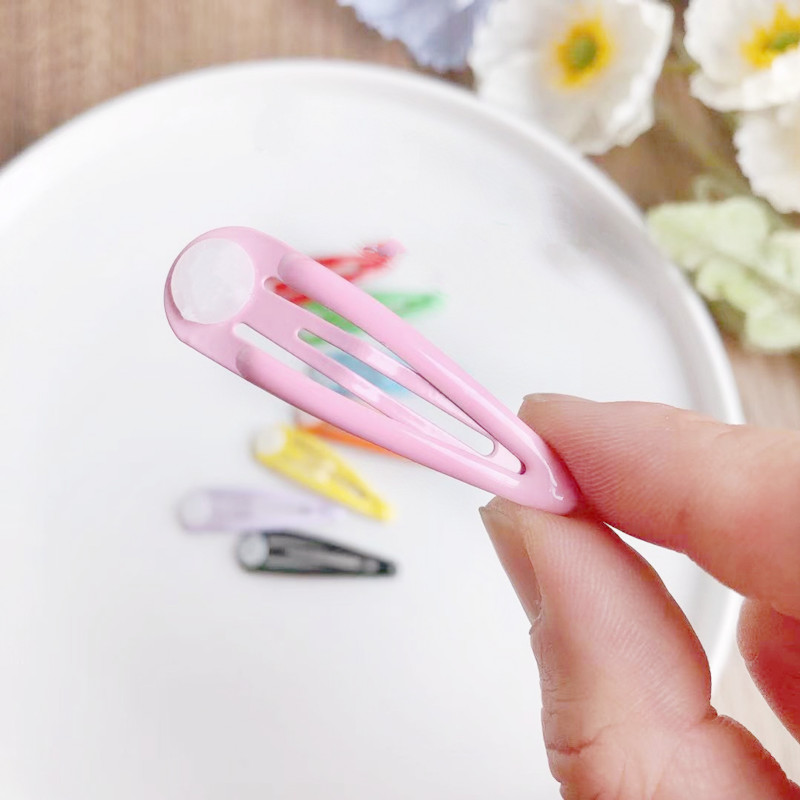 20 / 50 mm Barrette BB BB Clip Clip Clip Tiping Base for Handmade Kids Hairpins Hairgrip Girls Hair Accessoires