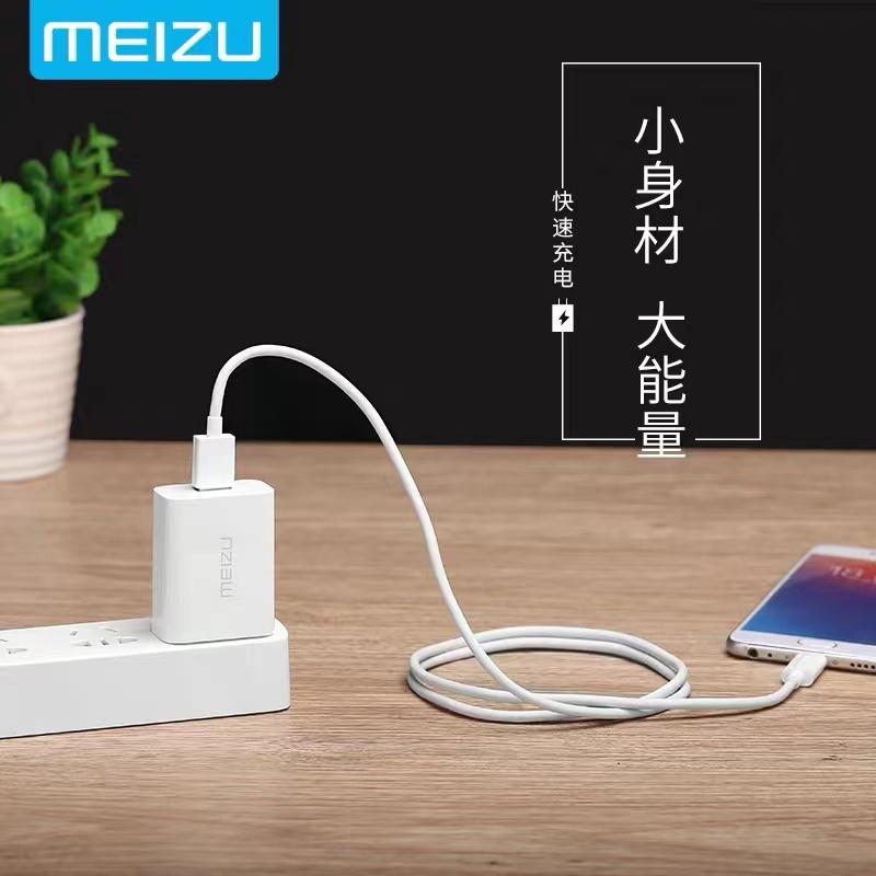 Nuovo Meizu 45W Caricatore veloce QC3.0 Adattatore di alimentazione a spina statunitense Quick US Adattatore 1M Tipo C Mei Zu 20 18 18X Pro Note 8 9 Pro Pro