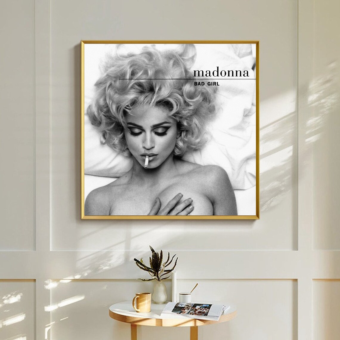 Madonna Bad Girl Fever Music Album Cover Affisch Canvas Art Print Home Decor Wall Painting ingen ram