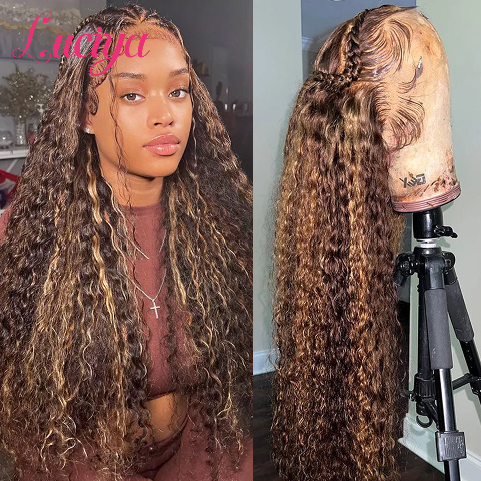 13x4 Lacet Lace Lace Front Heuv Hair Wig 32 