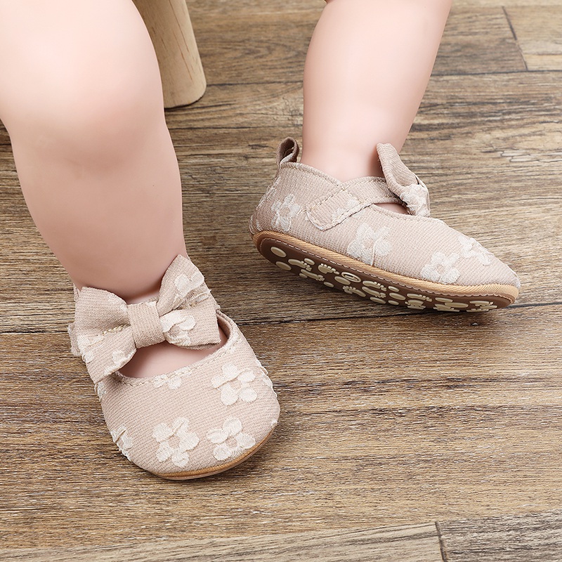 Adorabili scarpe da bambino Bowknot la primavera-autunno: primi passi perfetti con protezione non slittata